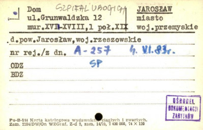 dom, d. Szpital Ubogich, skan 1