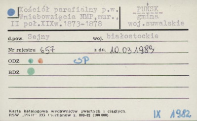 kościół par. pw. Wniebowzięczia NMP, skan 1