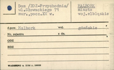dom (zakład opieki zdrowotnej - przychodnia), skan 1