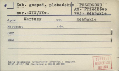 zabudowania gospododarcze - plebańskie, skan 1