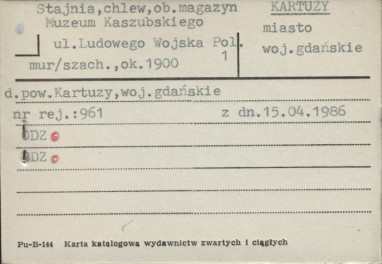 stajnia, chlew, ob. magazyn Muzeum Kaszubskiego, skan 1