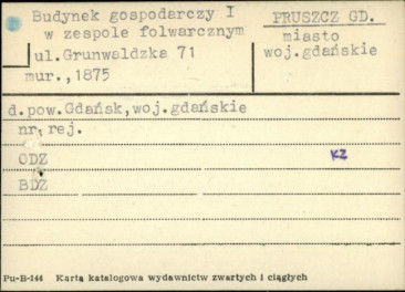 budynek gospodarczy I w zespole folwarcznym, skan 1