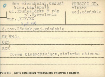 dom mieszkalny, usługi, kino, kawiarnia, skan 1