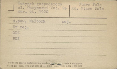 budynek gospodarczy, skan 1