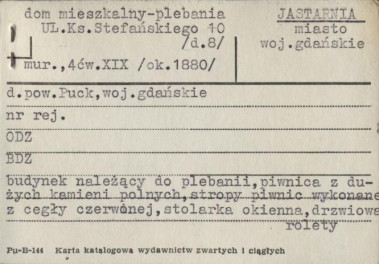 dom mieszkalny - plebania, skan 1