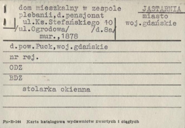 dom mieszkalny w zespole plebanii, d. pensjonat, skan 1