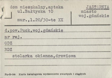 dom mieszkalny, apteka, skan 1