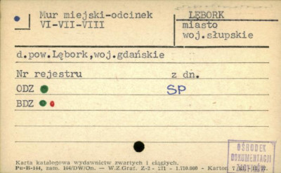 mur miejski - odcinek VI - VII - VII, skan 1