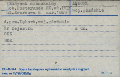 budynek mieszkalny ob. budynek MO, skan 1