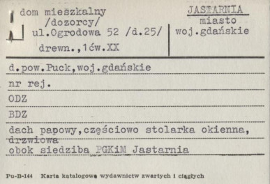 dom mieszkalny (dozorcy), skan 1