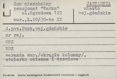 dom mieszkalny pensjonat 'Warka', skan 1