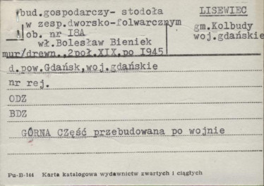 budynek gospodarczy (stodoła) w zespole dworsko-folwarcznym, skan 1