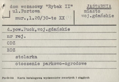 dom wczasowy 'Rybaki II', skan 1