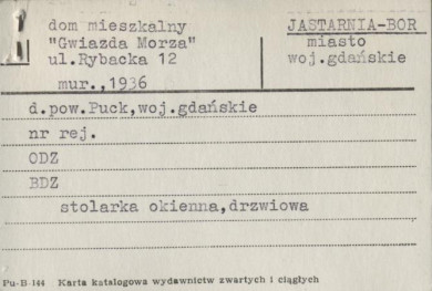 dom mieszkalny 'Gwiazda Morza', skan 1