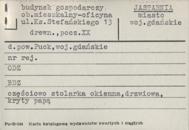 budynek gospodarczy, ob. mieszkalny-oficyna, skan 1