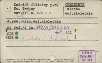 kościół filialny p.w. św. Trójcy, skan 1