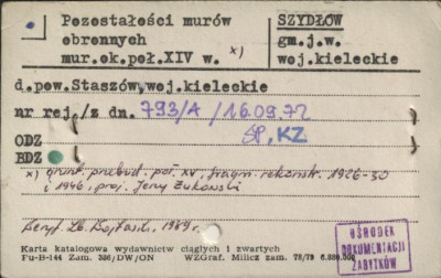 pozostałości murów obronnych, skan 1
