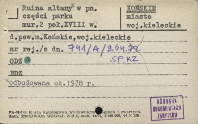 altana w parku, skan 3