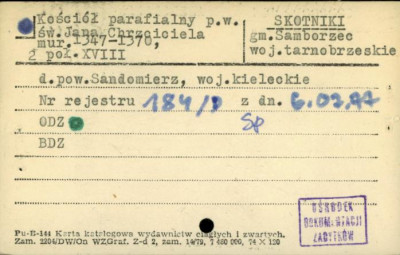 kościół parafialny p.w. św, Jana Chrzciciela, skan 1