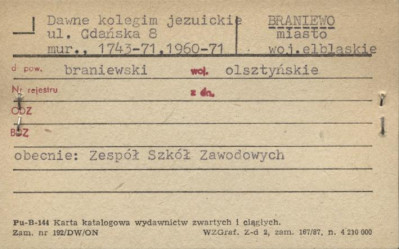 kolegium jezuickie, ob. Zespół Szkół Zawodowych, skan 1