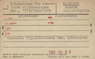 hospicjum dla Konwertytów, skan 1