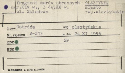 fragment murów obronnych, skan 1