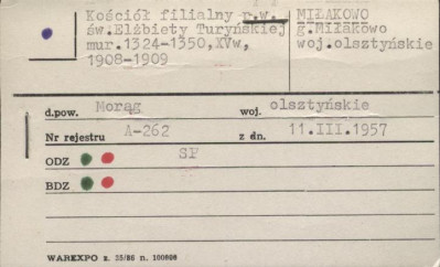 kościół filialny p.w. św. Elżbiety Turyńskiej, skan 1