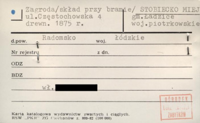 zagroda (skład przy bramie), skan 1
