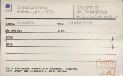 organistówka, skan 1