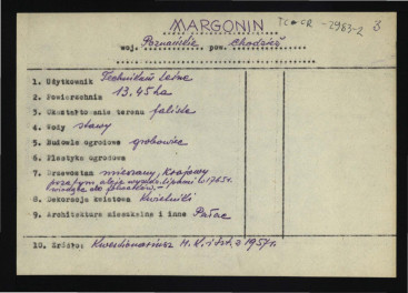wypis z Kwestionariusz Ministerstwa Kultury i Sztuki z 1967 r. , skan 1
