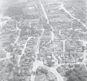 Widok ogólny układu miasta od strony zachodniej, skan 1