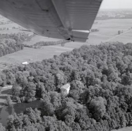 park XVII wieku fragment parku krajobrazowego od strony zachodniej, skan 1