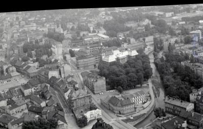 widok ogólny układu miasta od strony zachodniej, skan 1