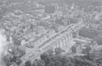 układ urbanistyczny. Fragment układu urbanistycznego centrum od strony zachodniej, skan 1