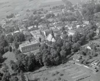 układ przestrzenny miasta. Widok ogólny od strony wschodniej, skan 1