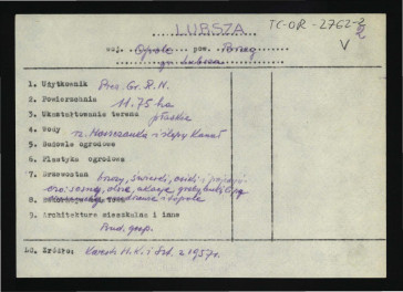 wypis z Kwestionariusz Ministerstwa Kultury i Sztuki z 1957 r. , skan 1