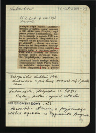 wycinek z N.Z. Lub. z 6 stycznia 1932 r. zawierający fragment tekstu Piwockiego; Sierpiński S., Opisanie miasta Lublina i okolicy…, Lublin 1830, s. 149 wzmiankujący oranżerię i pałac; Lubowiecki I., Statystyka województwa lubelskiego, Lublin 1824 wzmiankujący pałac i ogród włoski; Gołębiowski Ł., Domy i dwory…, Warszawa 1830, s. 152 wzmiankujący ogród z czasów Zygmunta Augusta , skan 1
