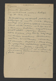 wypis z Janowski J., Na mistrzostwach świata w hokeju w: „Tygodnik Ilustrowany” nr 6 (1931) dotyczący zabytkowych obiektów w tej miejscowości , skan 1