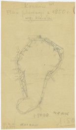 plan plantów krakowskich, 1:5000, skan 1