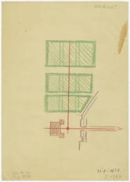 szkic sytuacyjny ogrodu, skan 1