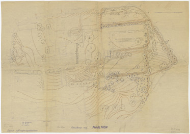plan sytuacjyno-wysokościowy, 1:500, skan 1