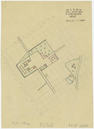 plan sytuacyjny -  stan z 1845 roku, 1:2880, skan 1