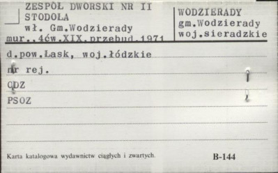 zespół dworski nr II, stodoła, skan 1