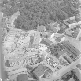 Fragment zabudowy centrum od strony południowej - zachodniej, skan 1