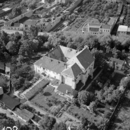 pałacyk, widok ogólny od strony południowej, skan 1