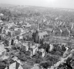 zabudowa miasta widok ogólny od strony zachodniej, skan 1