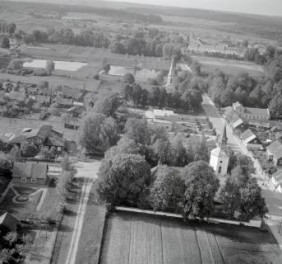 układ przestrzenny. widok ogólny od strony wschodniej, skan 1