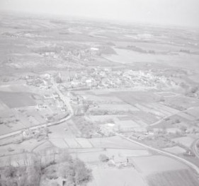 układ urbanistyczny, widok ogólny miasta od strony południowej - wschodniej, skan 1