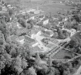 zabudowa miasta. Zabudowa miasta przy pałacu Czartoryskich od strony południowej, skan 1