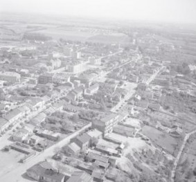 układ przestrzenny. Widok ogólny od strony zachodniej, skan 1